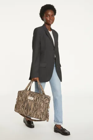 Darcy the anti diaper bag - Recycled cotton Zebra