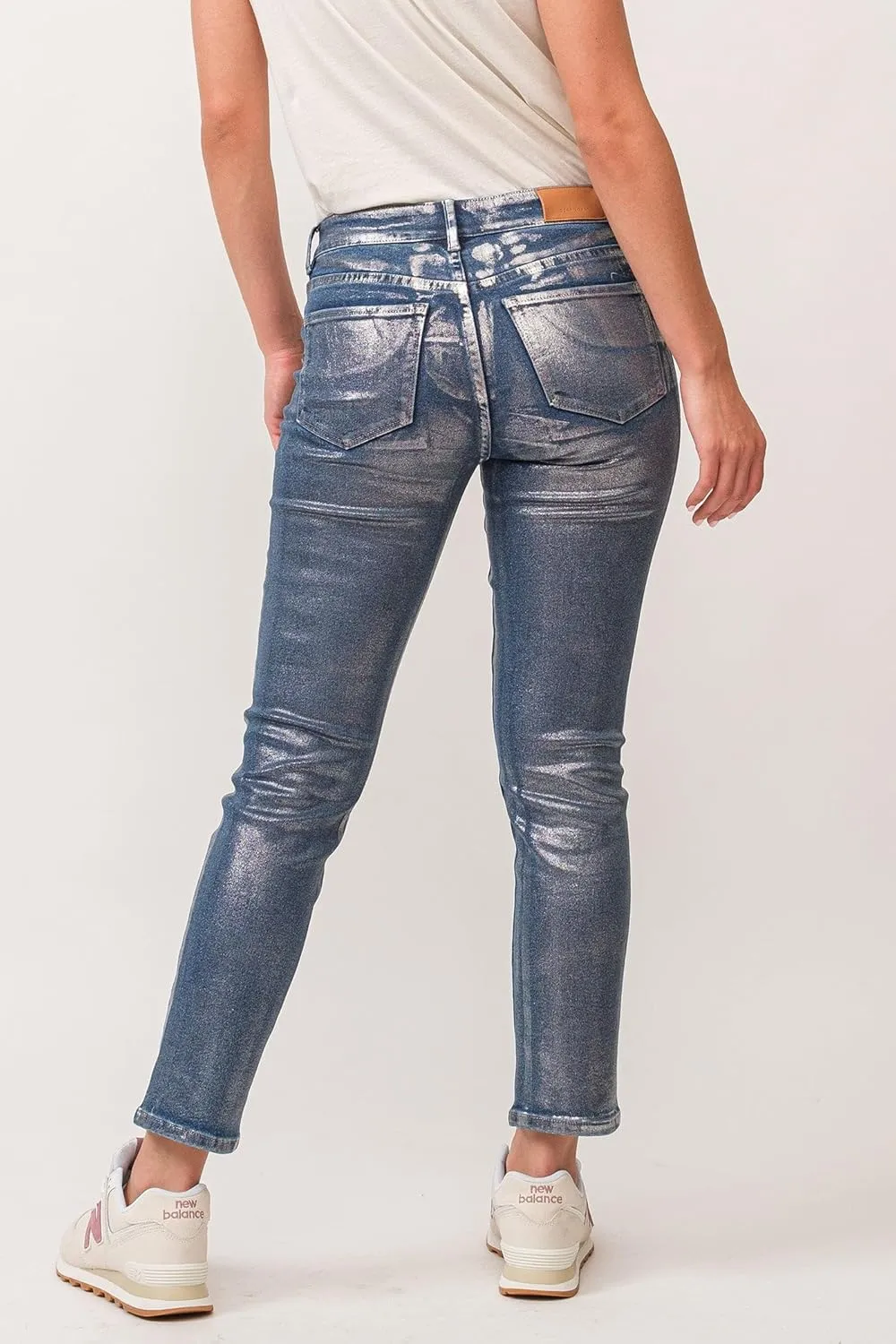 DEAR JOHN Blaire Womens Straight Leg Jeans Mid Rise Ankle Inseam