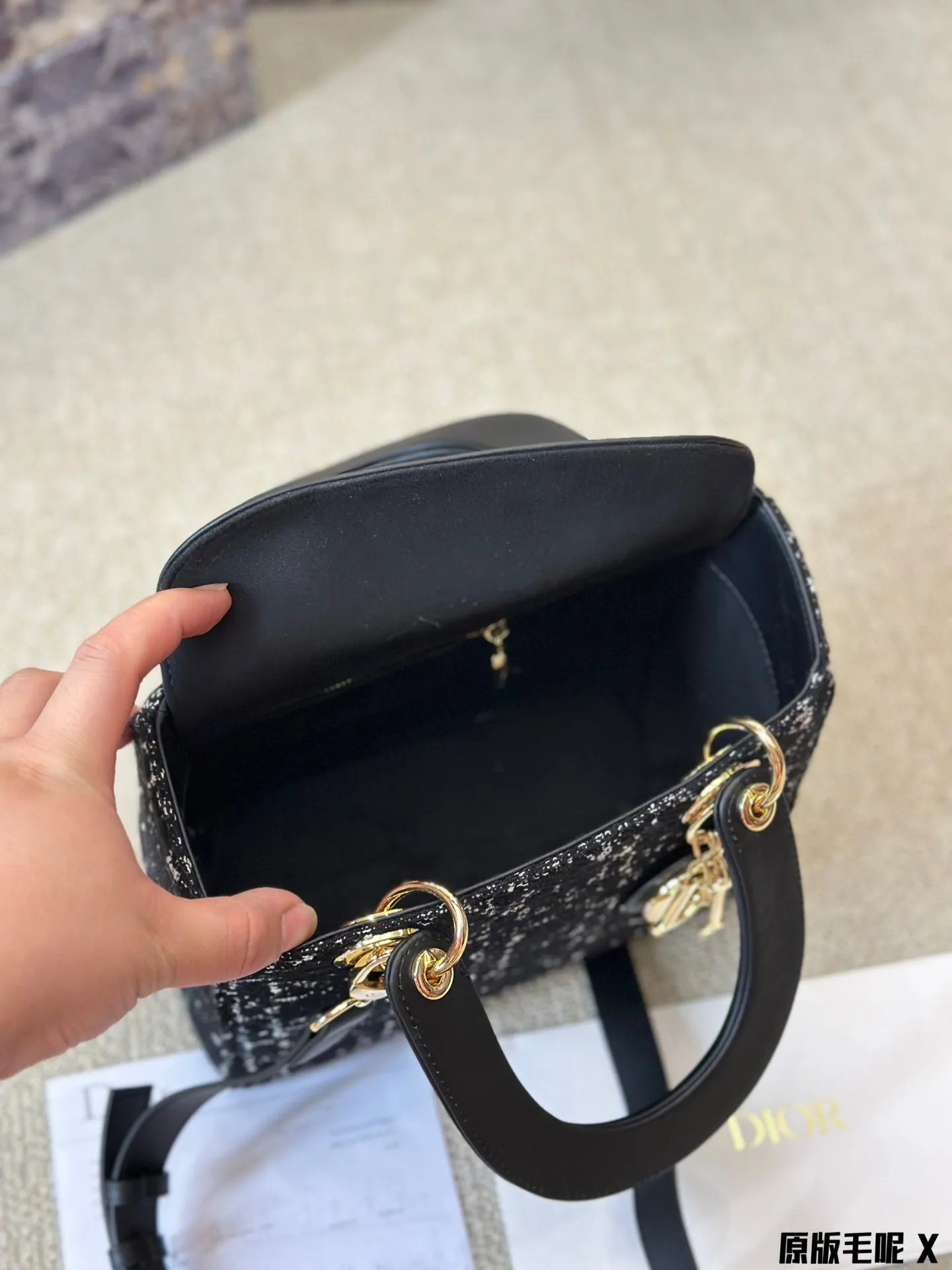 Dior tweed bag shoulder bag handbag crossbody bag