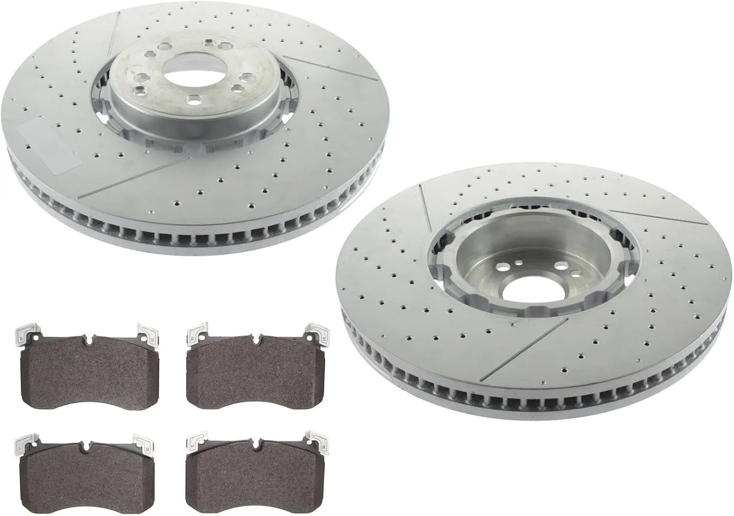 Disc Brake Rotors Brake Pads Replacement Parts For Mercedes Benz GLE53 AMG 21-24 Red Brembo Calipr