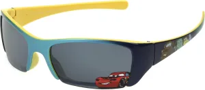 Disney Boys Cars Kids 1 Wrap Sunglasses, Metallic Yellow/Blue, 54