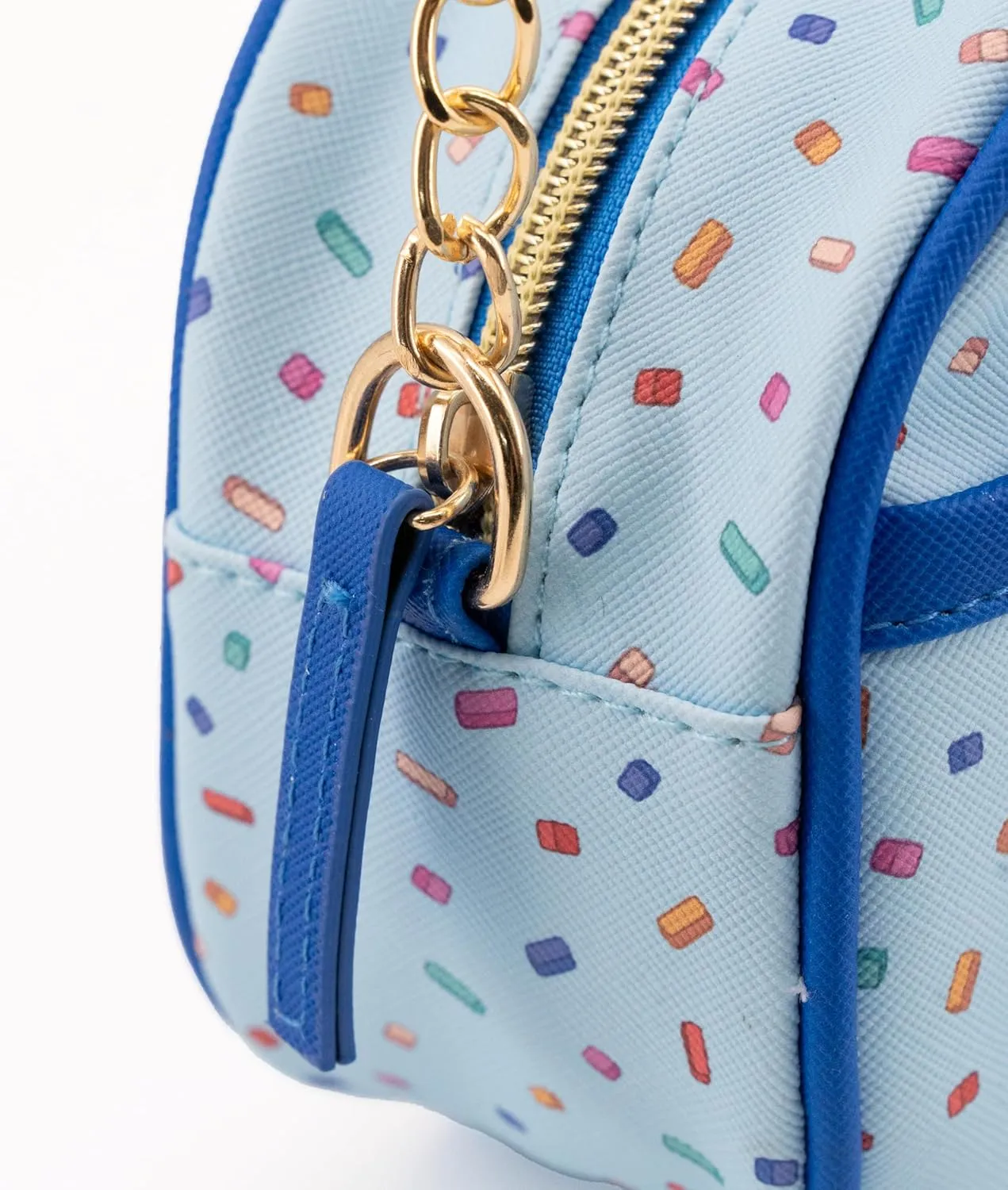 Disney Sanrio Bluey Purse Crossbody Handbag for Women | Metallic Vinyl Women's Shoulder Handbag
