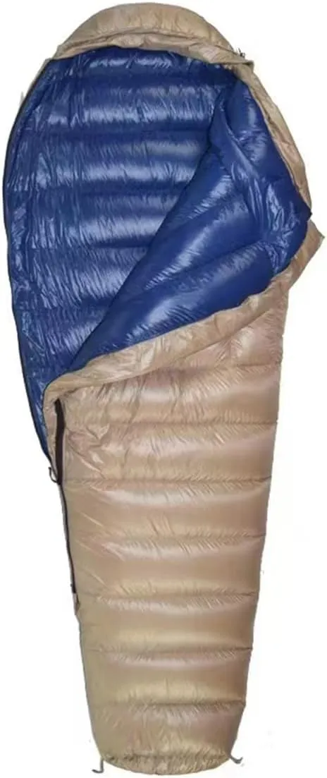 Down Sleeping Bag, Filling 1000g FP700 White Goose Down Winter Sleeping Bag, Backpacking Mummy Down Sleeping Bag for Lightweight Hiking & Camping