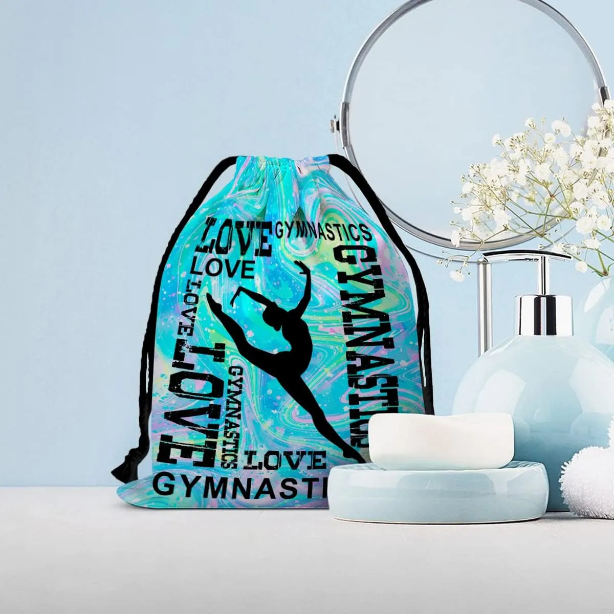 Drawstring Grip Bags For Womens Water Resistant Drawstring Bag Gym Storage Pouch For Sports Party Favors