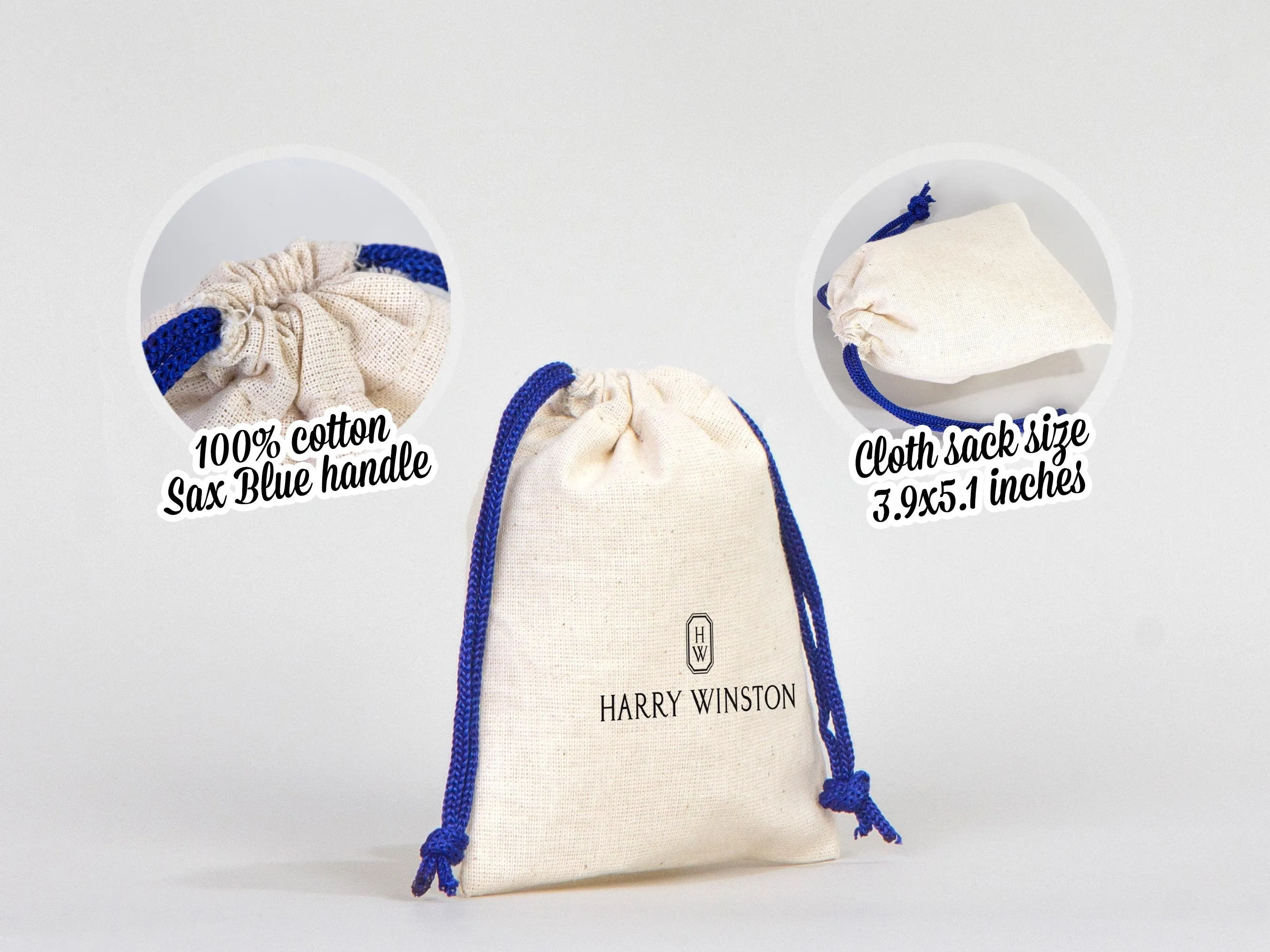 Drawstring Pouches Bag - 4"W x 5"H (10 cm x 13 cm) -  Hangover Kit - Favor Bags - Wedding Favor Bags - Bachelorette Party Ideas - Blue Bags