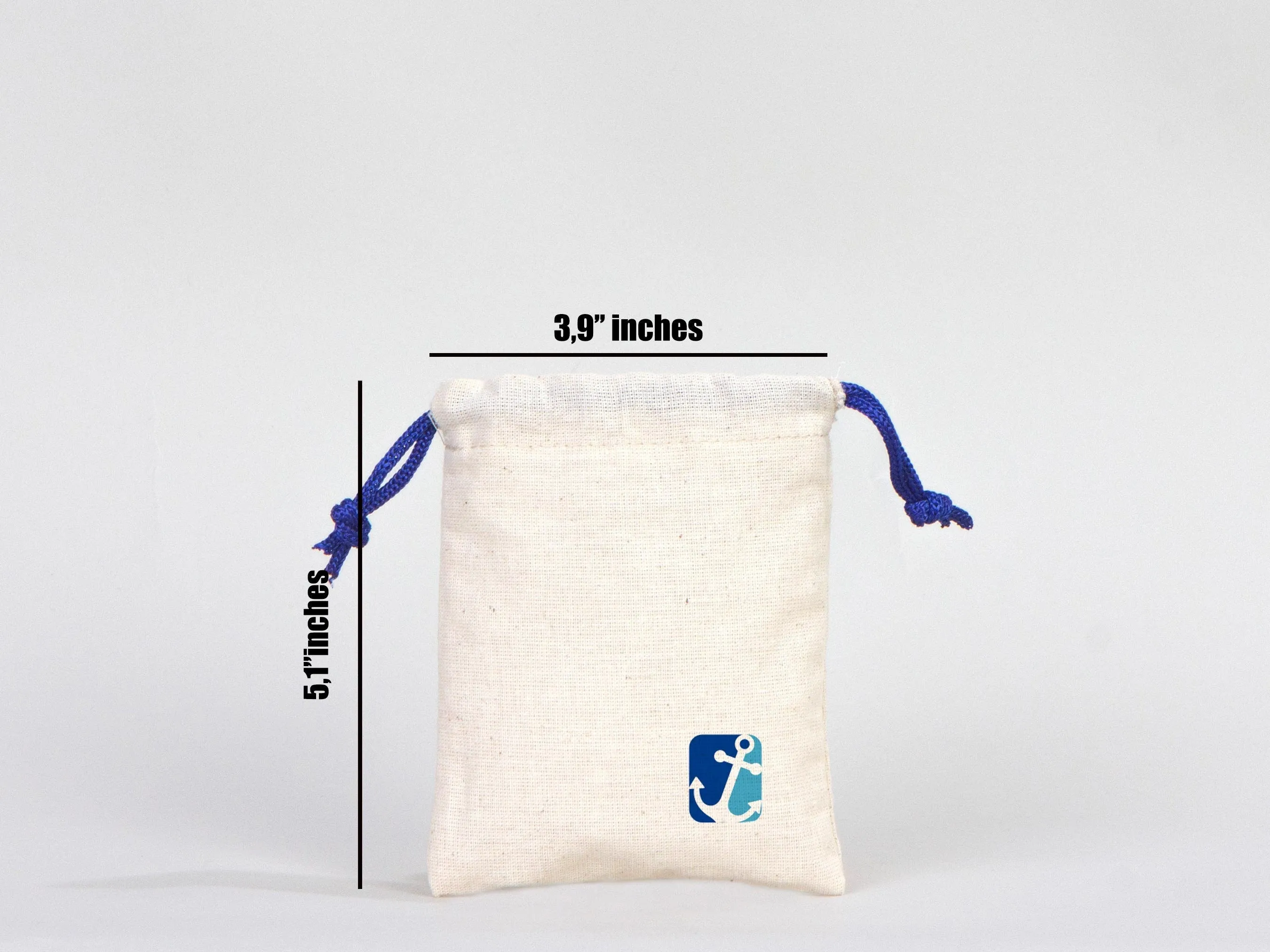 Drawstring Pouches Bag - 4"W x 5"H (10 cm x 13 cm) -  Hangover Kit - Favor Bags - Wedding Favor Bags - Bachelorette Party Ideas - Blue Bags