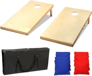 Driveway Games Regulation Size Wood Cornhole Game with All Weather Bags