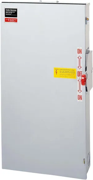 Eaton DT224URK-NPS 200-Amp Non-Fusible Metallic Safety Switch Double Throw