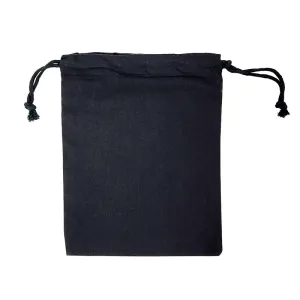 EC-15B Black Calico Drawstring Bag (Medium)