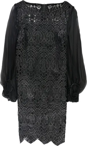 Elie Tahari Womens Metallic Cocktail Dress