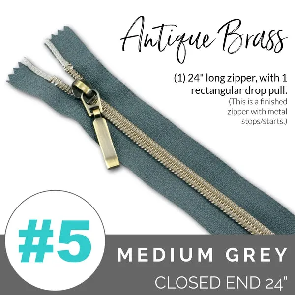 Emmaline 24" (#5) Closed Zippers