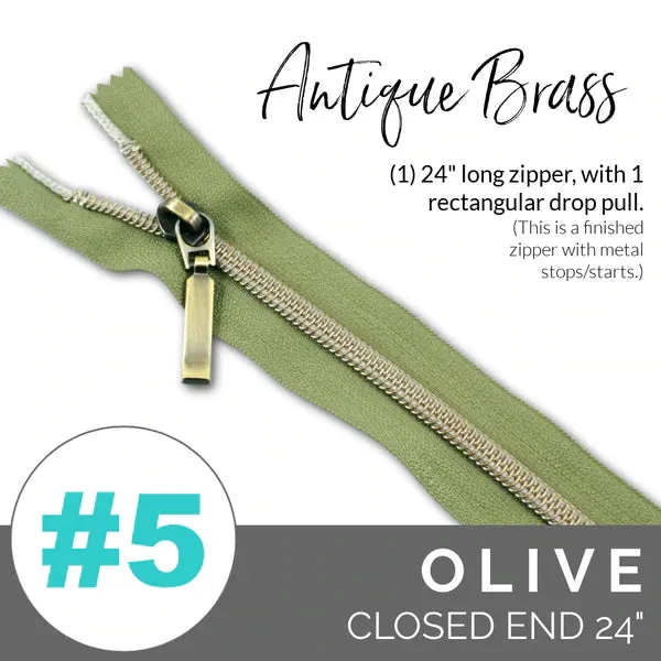 Emmaline 24" (#5) Closed Zippers