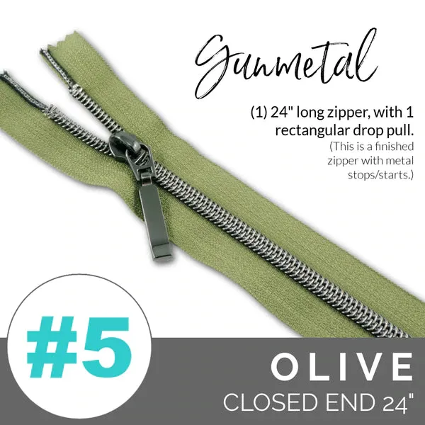 Emmaline 24" (#5) Closed Zippers
