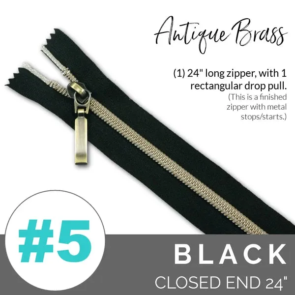 Emmaline 24" (#5) Closed Zippers