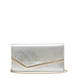 Emmie Metallic Leather Clutch