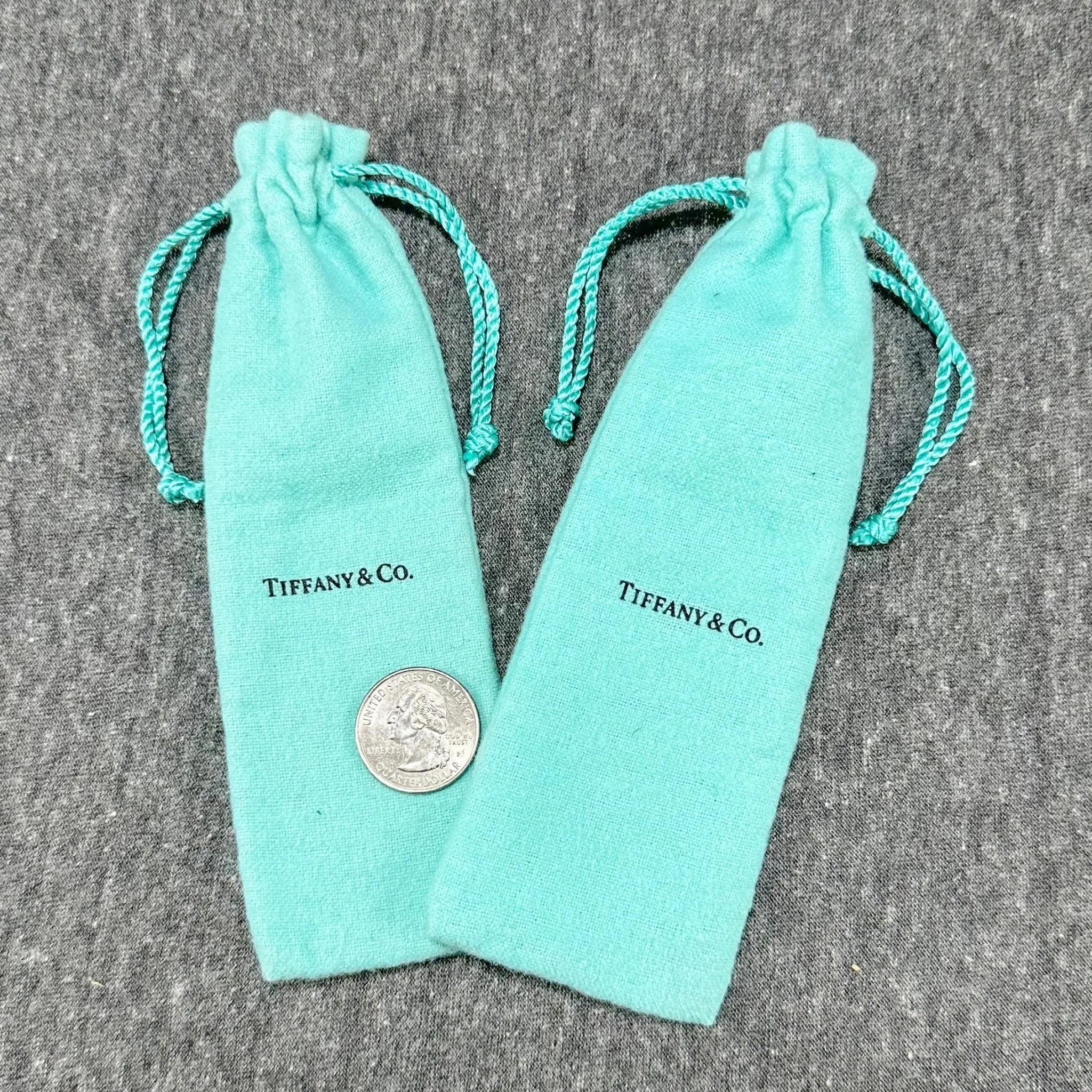 Estate T&Co. Set of 2 Long Drawstring Pouches (Empty)