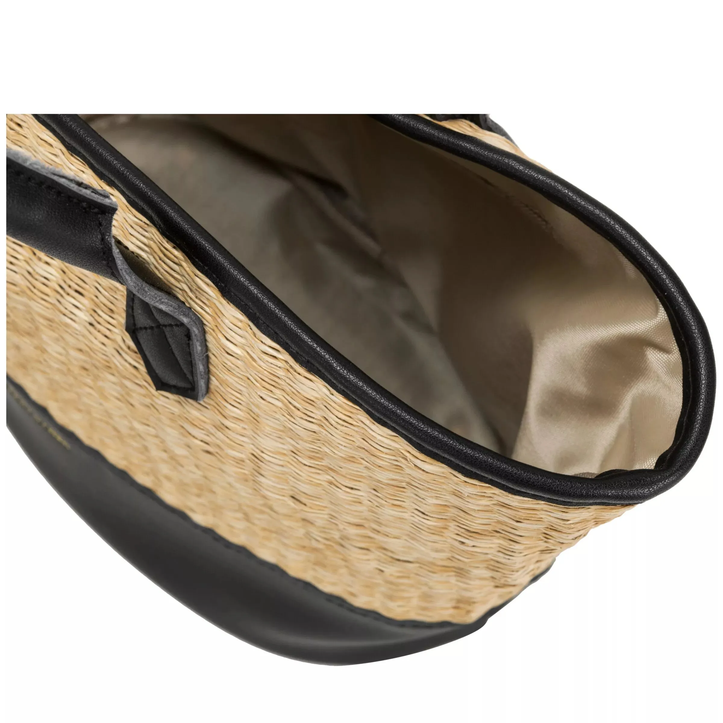 Every Other Large Soleil Rattan Tote Bag | Black