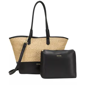 Every Other XL Soleil Rattan Tote Bag | Black