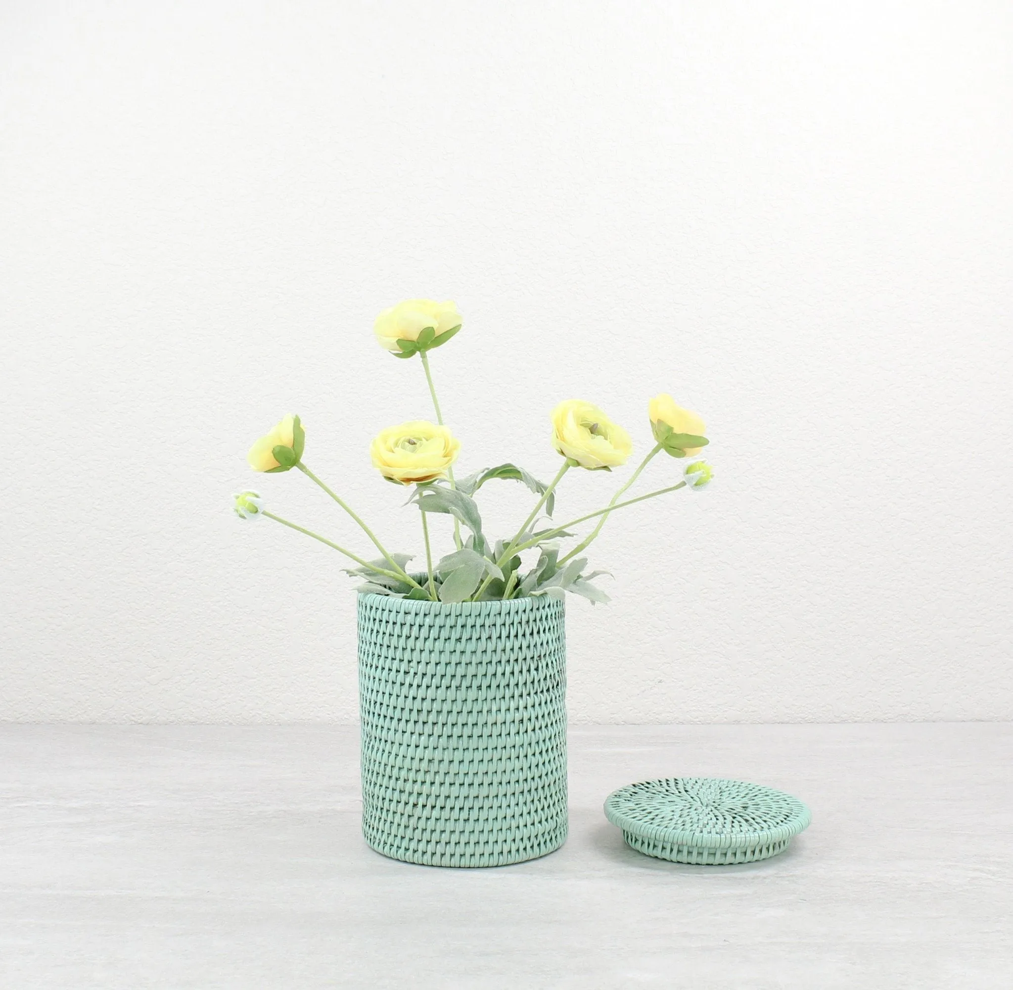 Exclusive Rattan Décor Collection: Perfect for Small Spaces-Sage Leaf