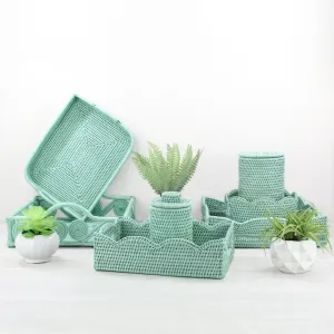 Exclusive Rattan Décor Collection: Perfect for Small Spaces-Sage Leaf