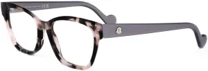 Eyeglasses Moncler ML 5069 074 Pearly Pink Havana W. Metallic Silver Temples