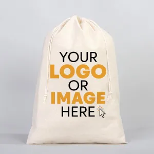 Fabric Pouch 12" W x 16" H (30 cm x 40 cm) -  (Customize)