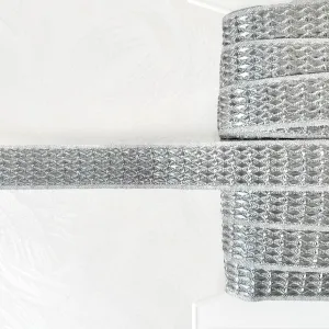 Fancy Metallic Weave Braid