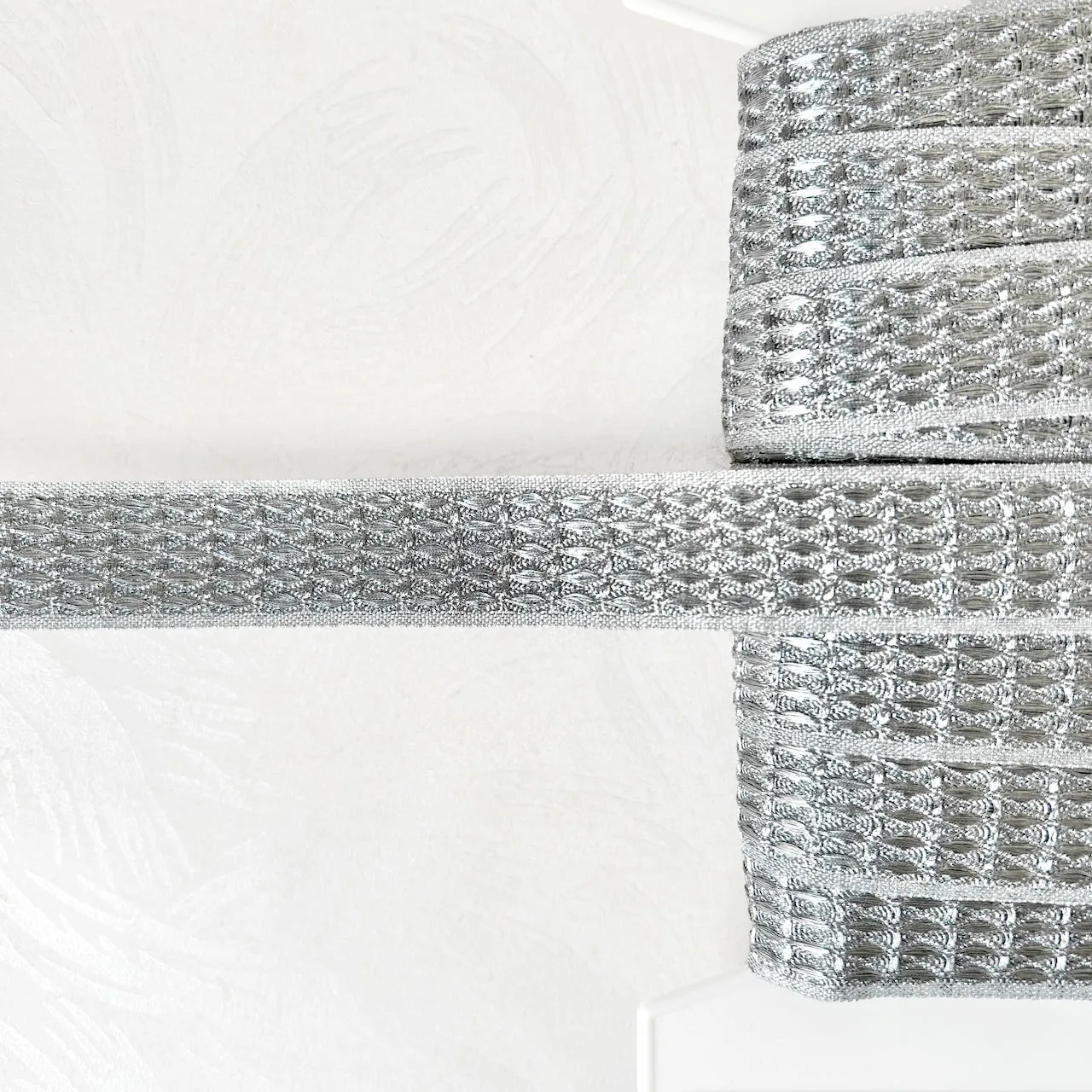 Fancy Metallic Weave Braid