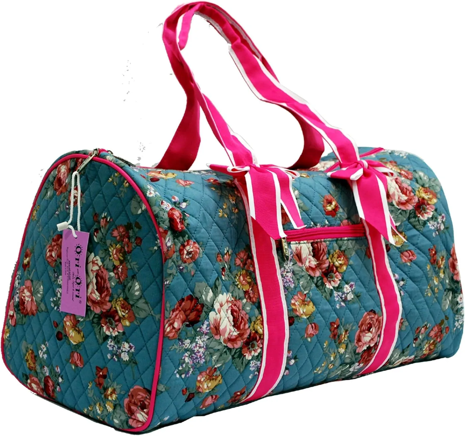 Fashionable Super Lightweight "Ori-Ori" Quilted Floral Carry-On Duffel Bag in 3 Patterns--BEST GIFT