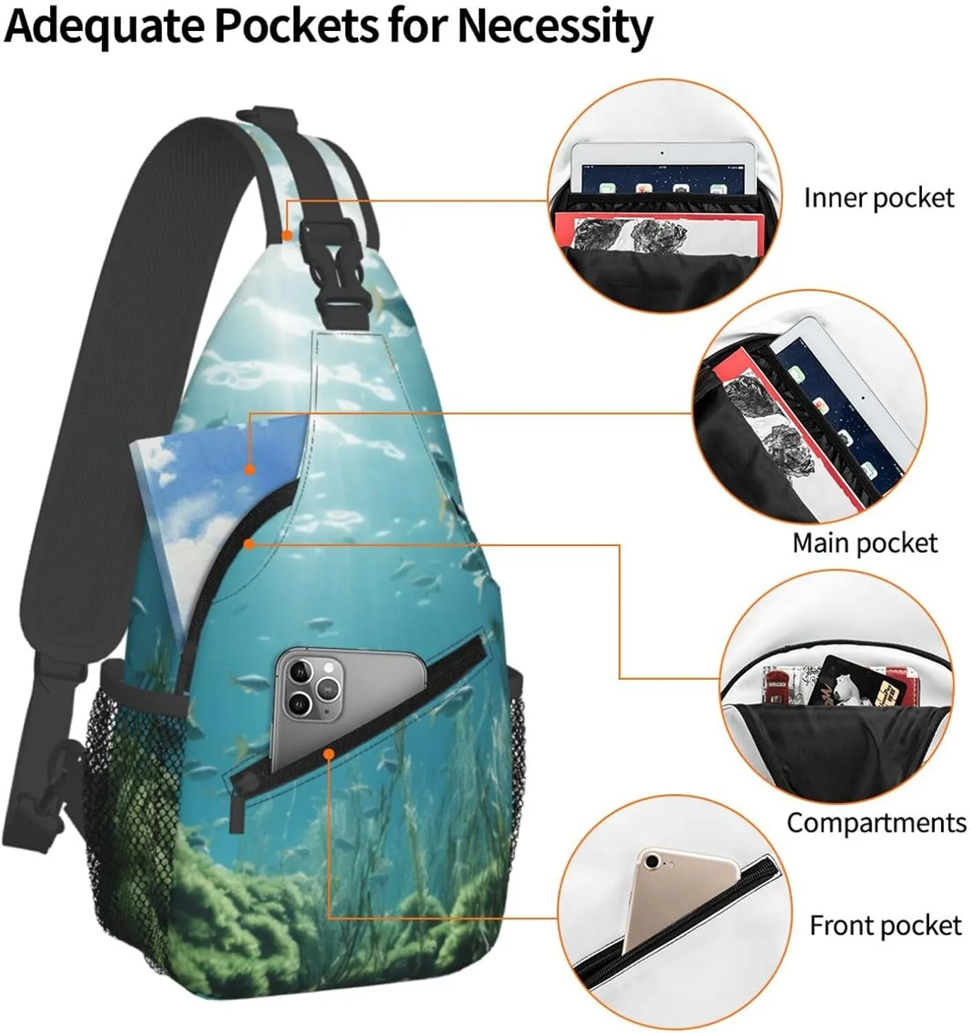 Fighting Aliens Men's And Women's Small Crossbody Bags Chest Bags Daily Bags Are Suitable For Outdoor Hiking Trips