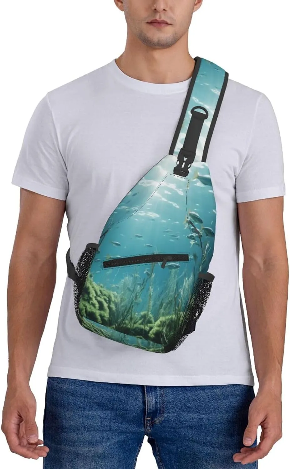 Fighting Aliens Men's And Women's Small Crossbody Bags Chest Bags Daily Bags Are Suitable For Outdoor Hiking Trips