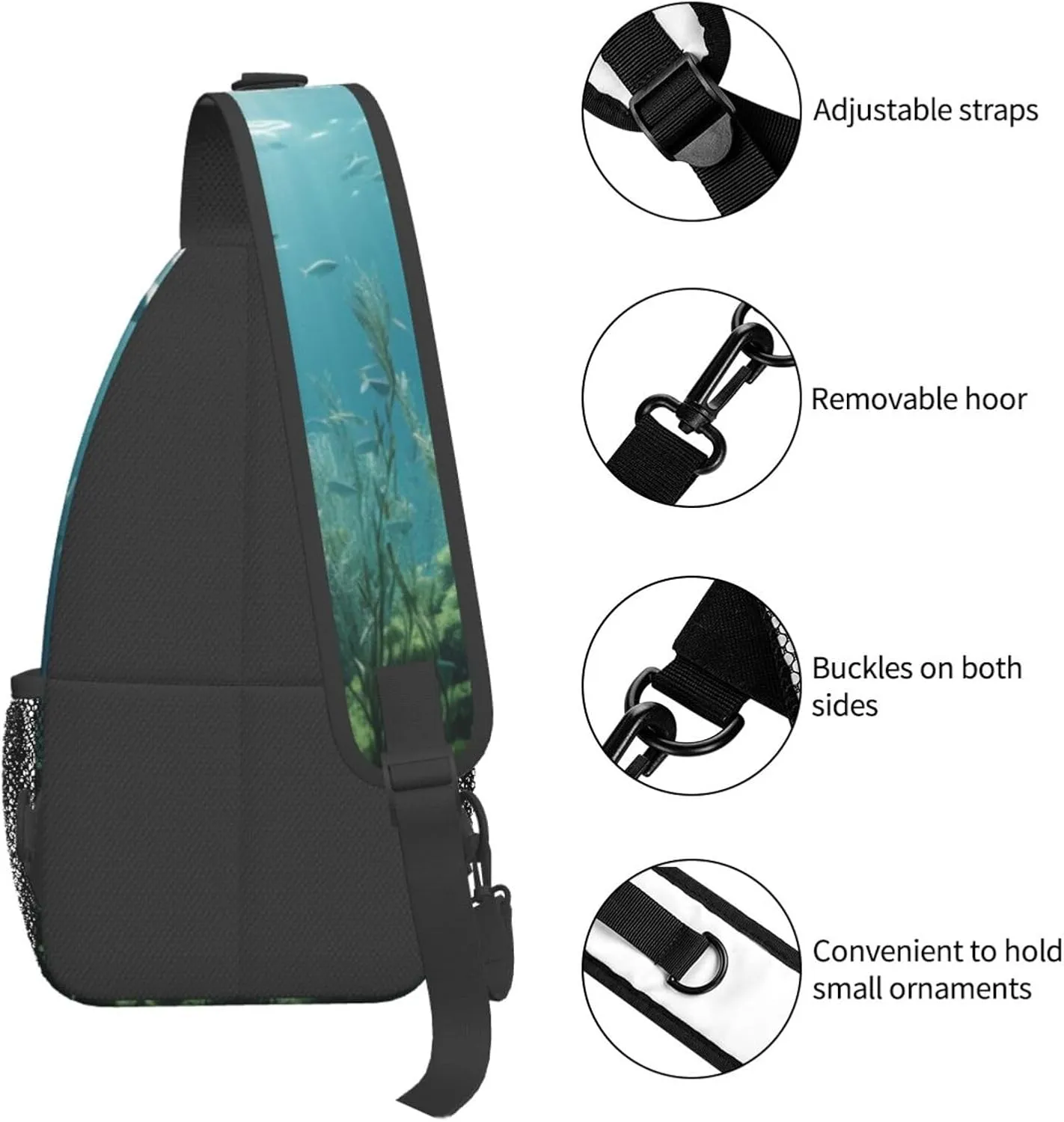 Fighting Aliens Men's And Women's Small Crossbody Bags Chest Bags Daily Bags Are Suitable For Outdoor Hiking Trips