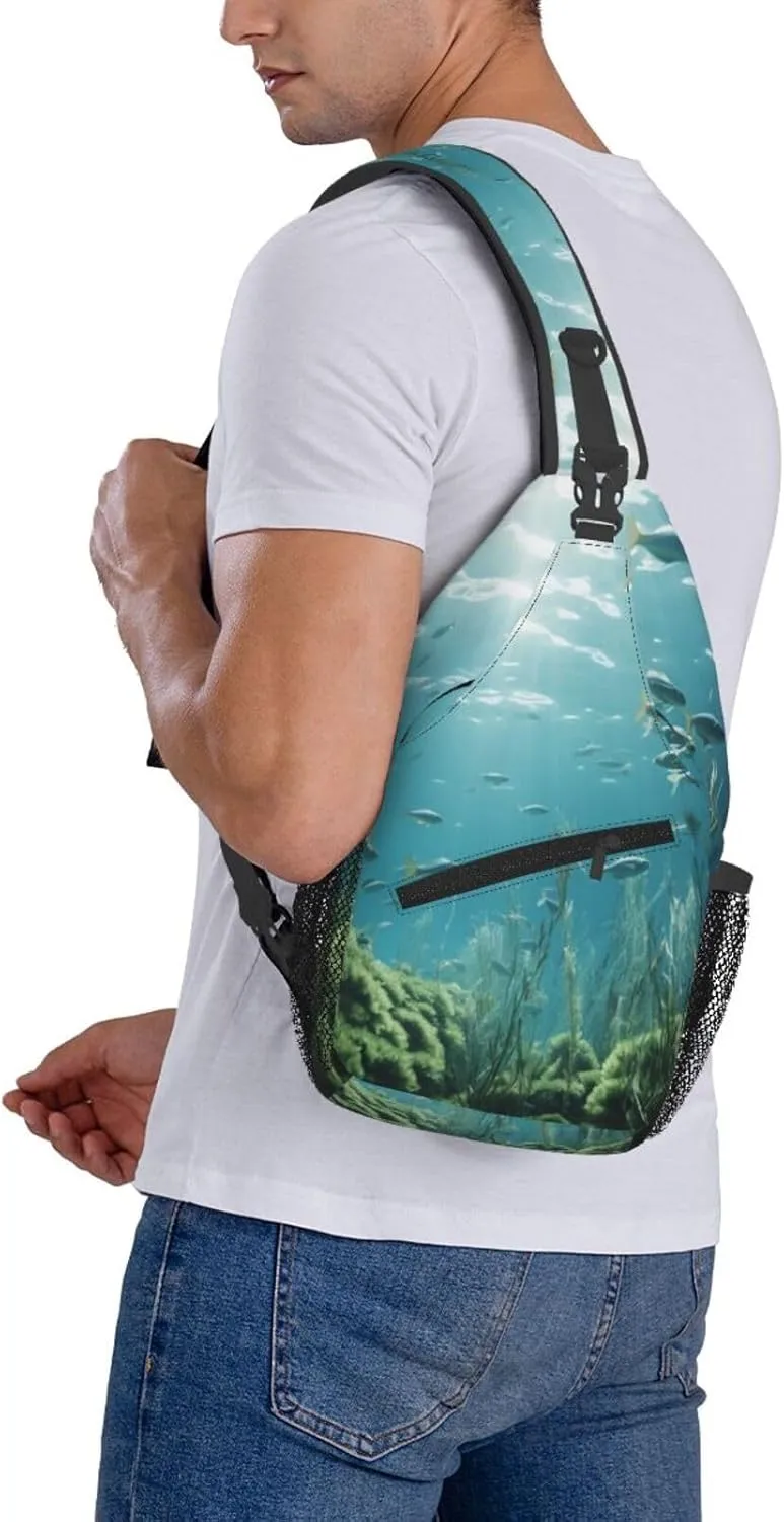 Fighting Aliens Men's And Women's Small Crossbody Bags Chest Bags Daily Bags Are Suitable For Outdoor Hiking Trips