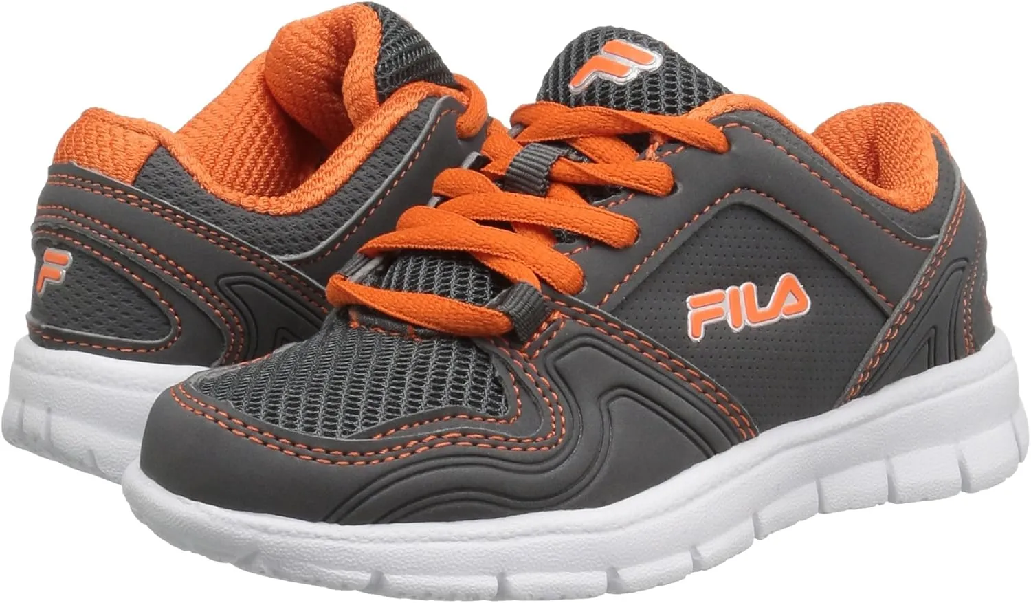 Fila Girls' Speed Runner Skate Shoe, Pink Glo/Safety Yellow/Metallic Silver