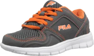 Fila Girls' Speed Runner Skate Shoe, Pink Glo/Safety Yellow/Metallic Silver