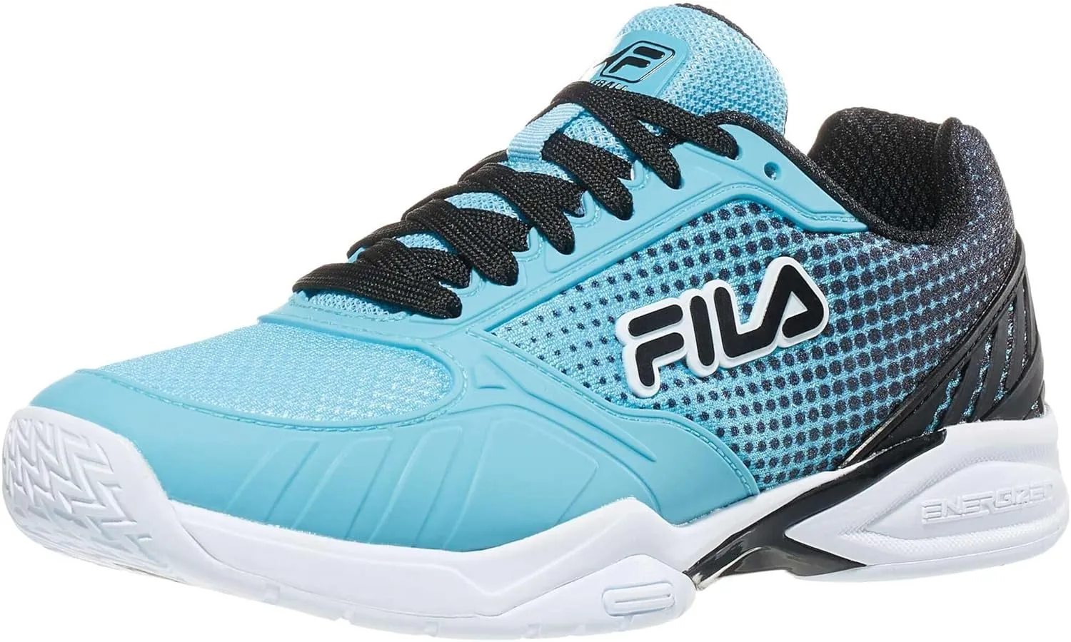 Fila Volley Zone Tie Dye Womens Pickleball Shoe Pink Glo/White/Metallic Silver