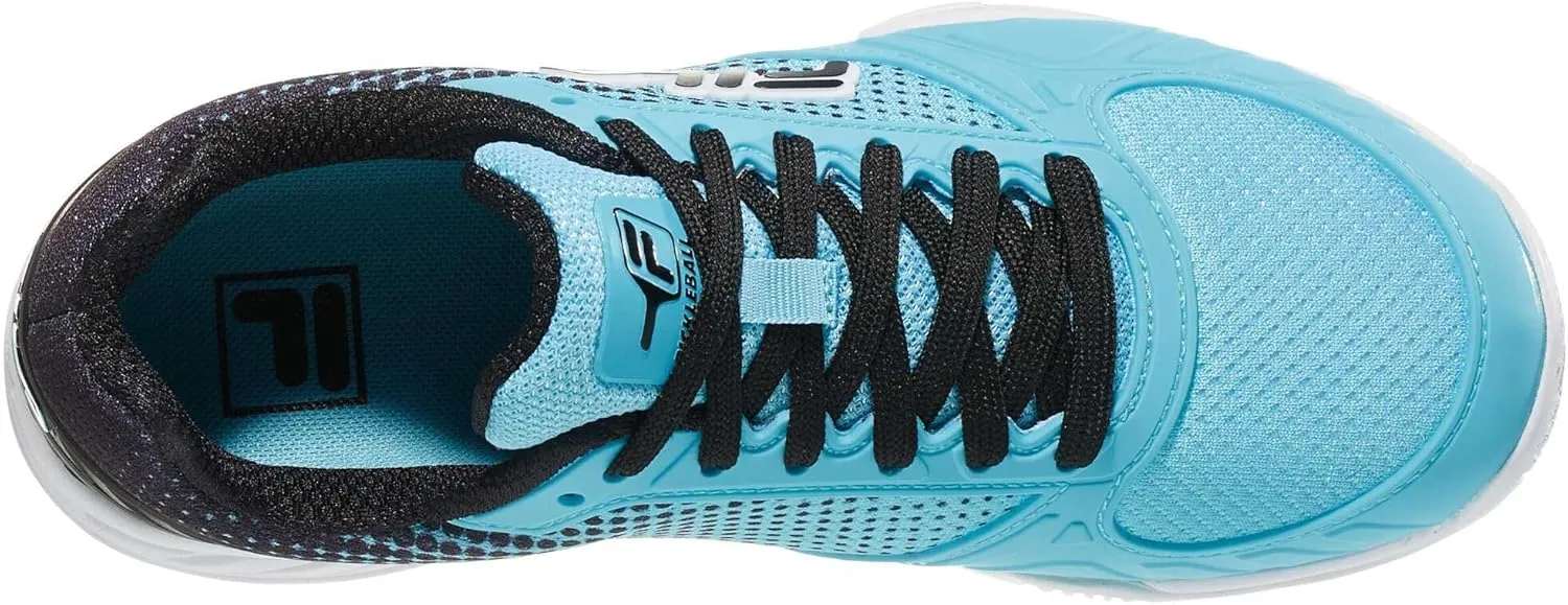 Fila Volley Zone Tie Dye Womens Pickleball Shoe Pink Glo/White/Metallic Silver