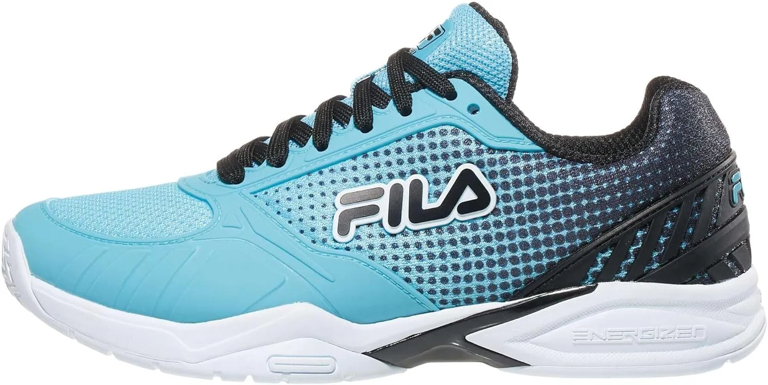 Fila Volley Zone Tie Dye Womens Pickleball Shoe Pink Glo/White/Metallic Silver