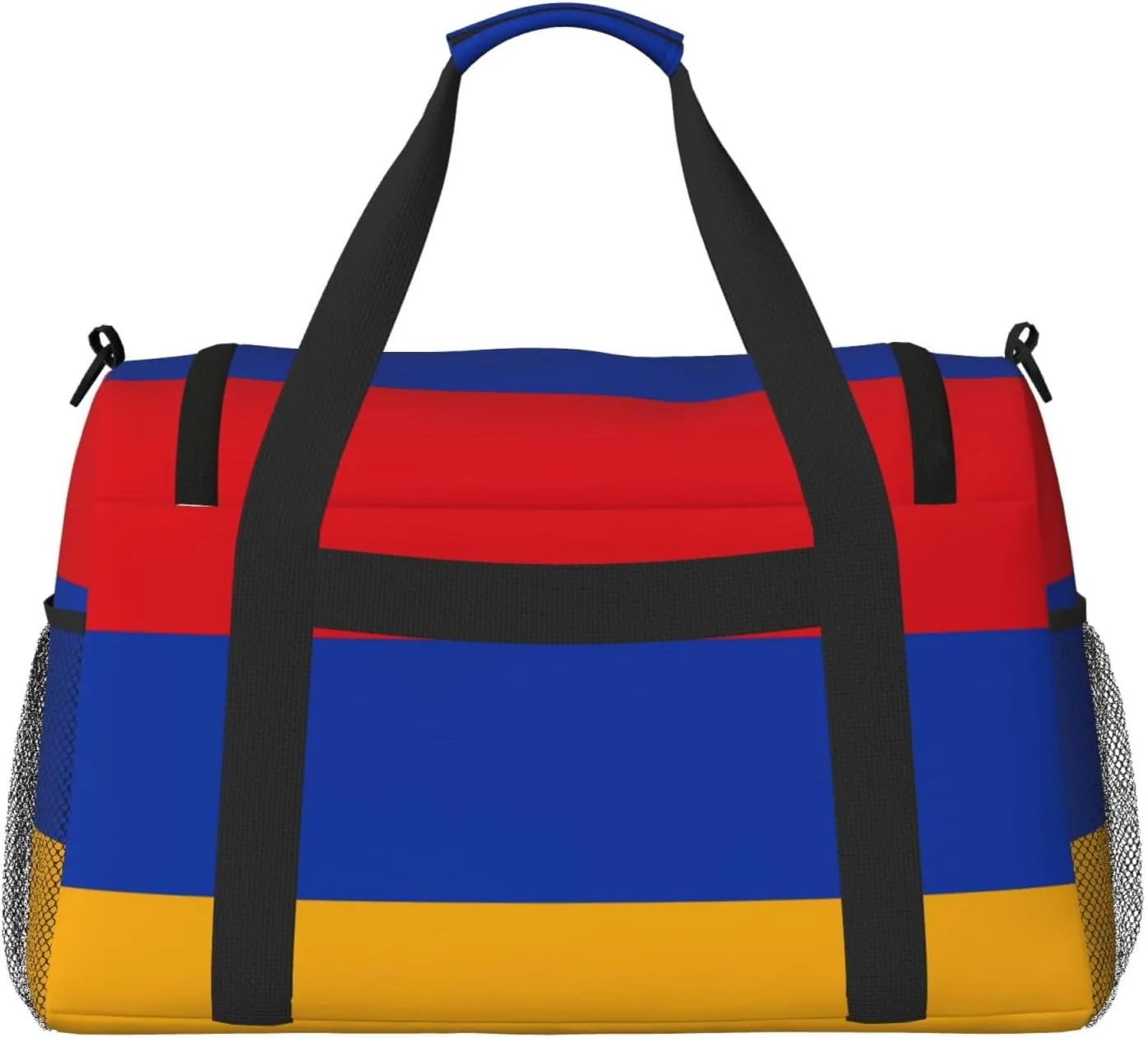 Flag Of Armenia Travel Duffel Bag Large Foldable Waterproof Overnight Bag For Beach Swim Bags Pool Sports Gym