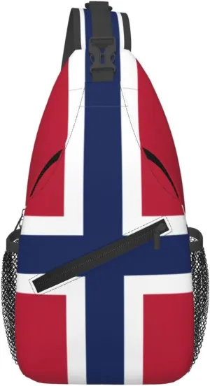 Flag of Norway Crossbody Bags For Women Men Chest Backpack Gym Shoulder Bag Travel Outdoor Sports Casual Crossbody Bags