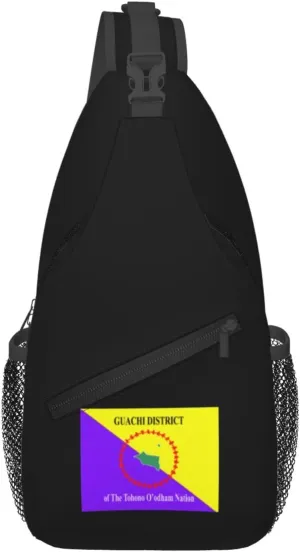 Flag Of The Gu Achi District, Tohono O'odham Nation Crossbody Bags For Women Men Chest Backpack Gym Shoulder Bag Travel Outdoor Sports Casual Crossbody Bags