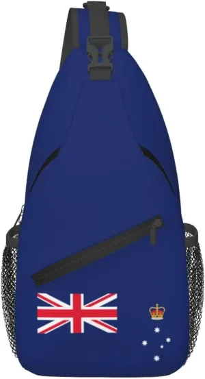 Flag Of Victoria (Australia) Crossbody Bags For Women Men Chest Backpack Gym Shoulder Bag Travel Outdoor Sports Casual Crossbody Bags