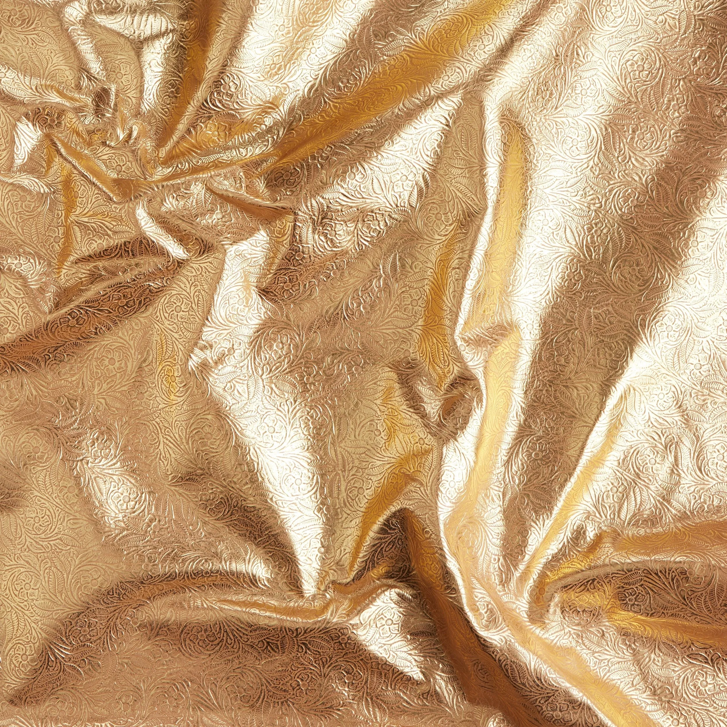Floral Embossed Double Shoulder Metallic - FINAL SALE