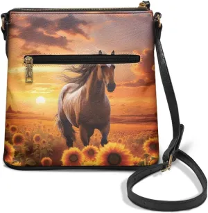 FOR U DESIGNS Crossbody Bags for Women Trendy Travel Leather Shoulder Satchel Bags with Zipper Pockets for Work