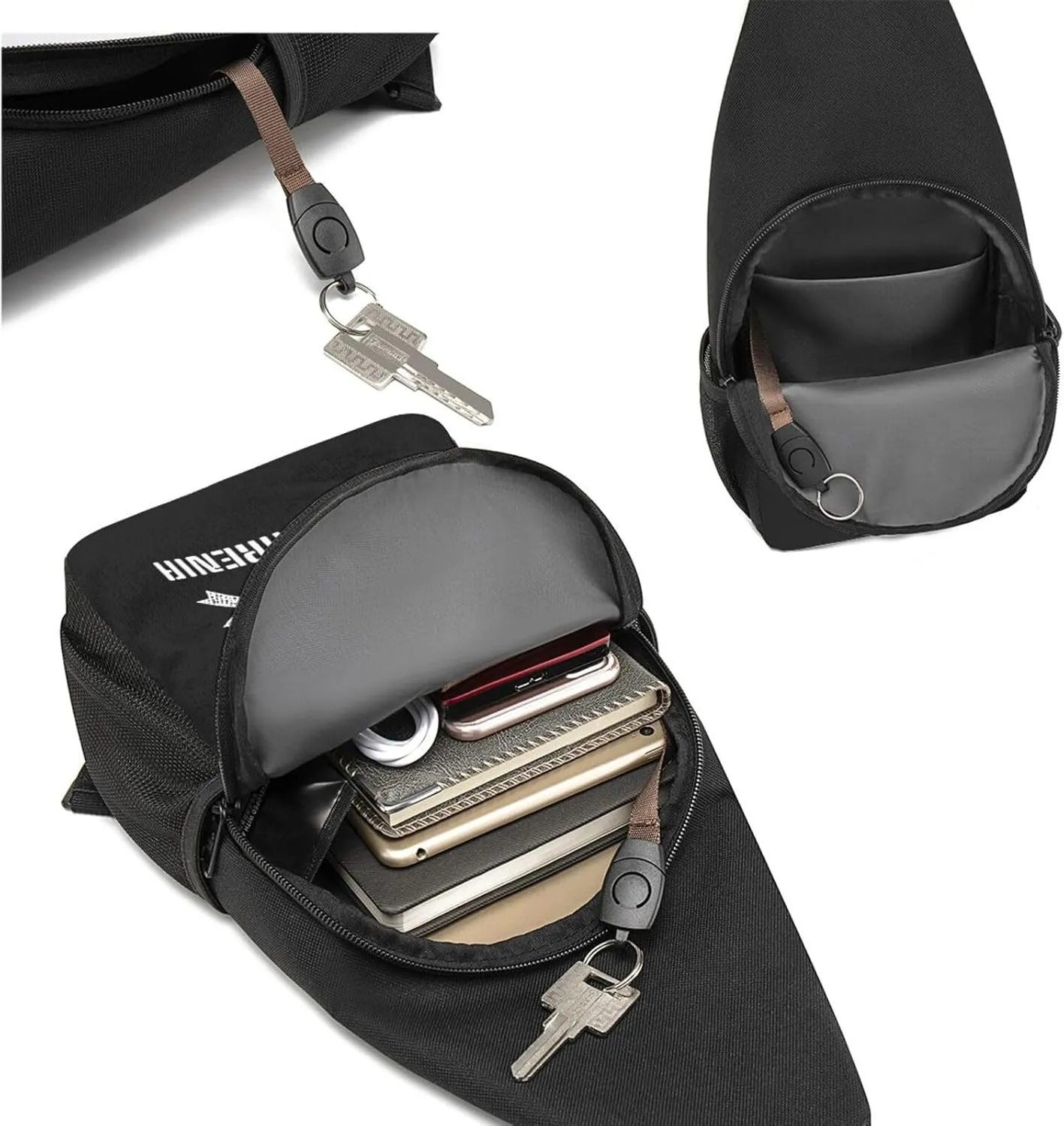 Fuck Schizophrenia Awareness Chest Pack Leisure Shoulder Crossbody Chest Bag