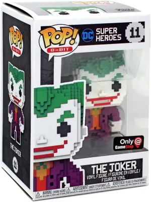 Funko Pop! 8-Bit #11 DC Heroes Chase Metallic Joker (Gamestop Exclusive)