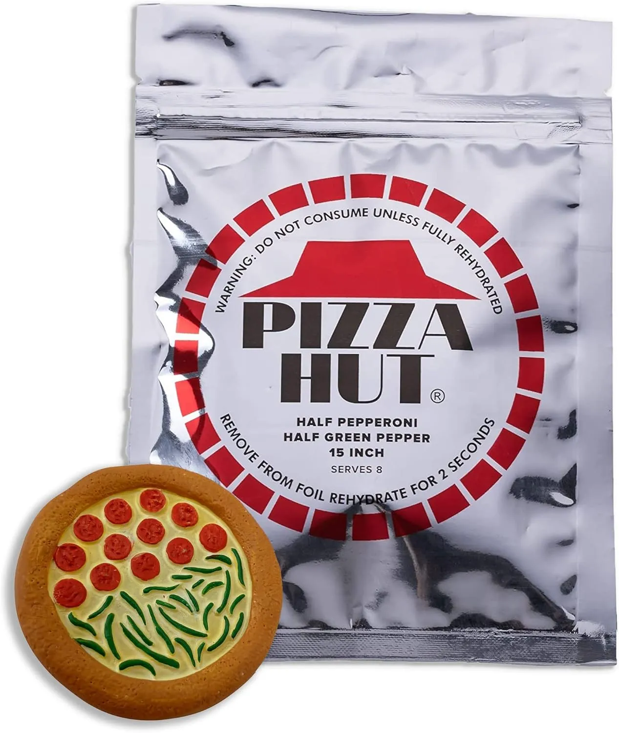 Future Movie Props - Pizza Hut - Silver Packaging Bag - Memorabilia Merchandise