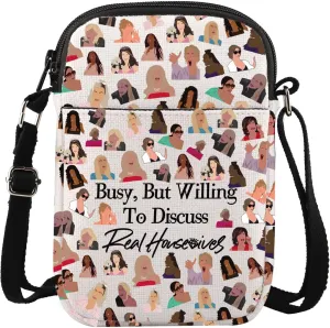 G2TUP Housewives Crossbody Bag Housewives Fans Gifts Reality TV Show Gifts Housewives Themed Gifts Housewives Shoulder Bag