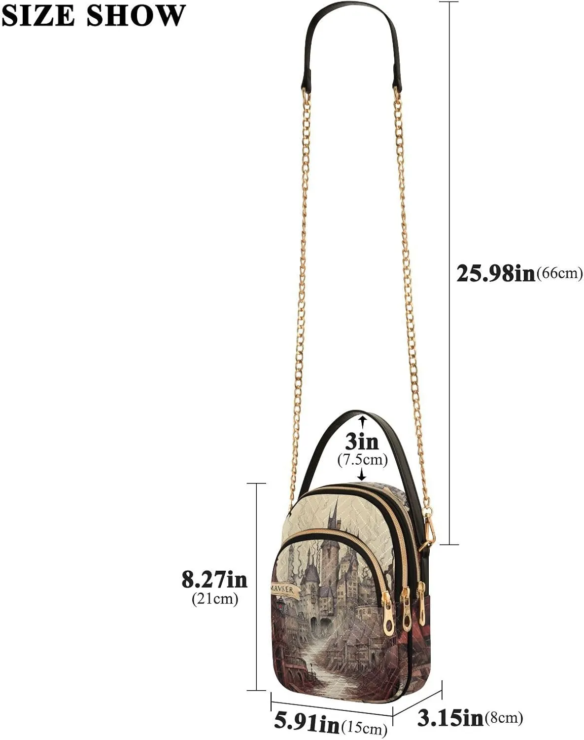 GAIGEO Fantasy World Flower Sea Purses for Women Crossbody Bag Small, Women's Crossbody Handbags Small, Shoulder Bags