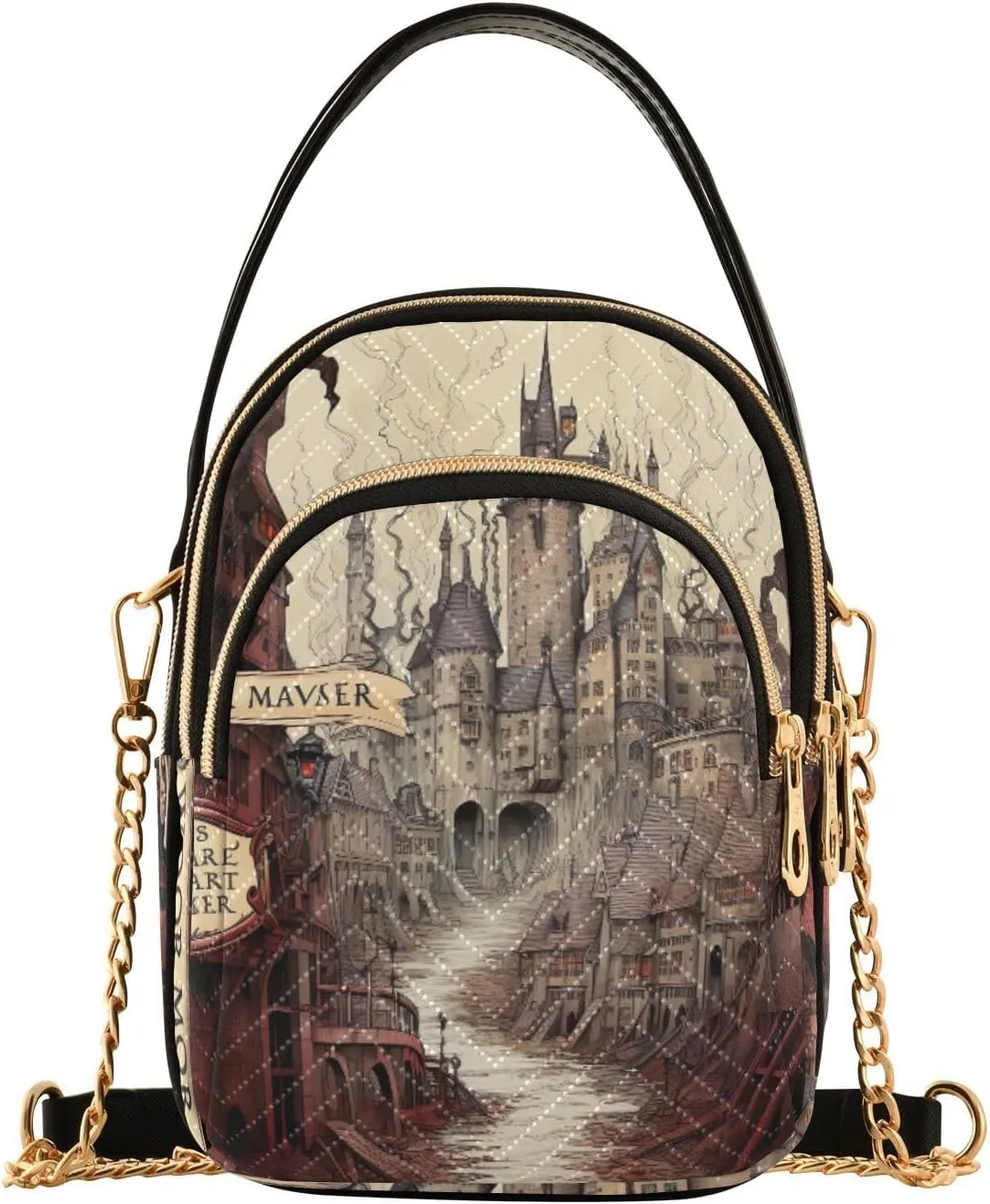 GAIGEO Fantasy World Flower Sea Purses for Women Crossbody Bag Small, Women's Crossbody Handbags Small, Shoulder Bags